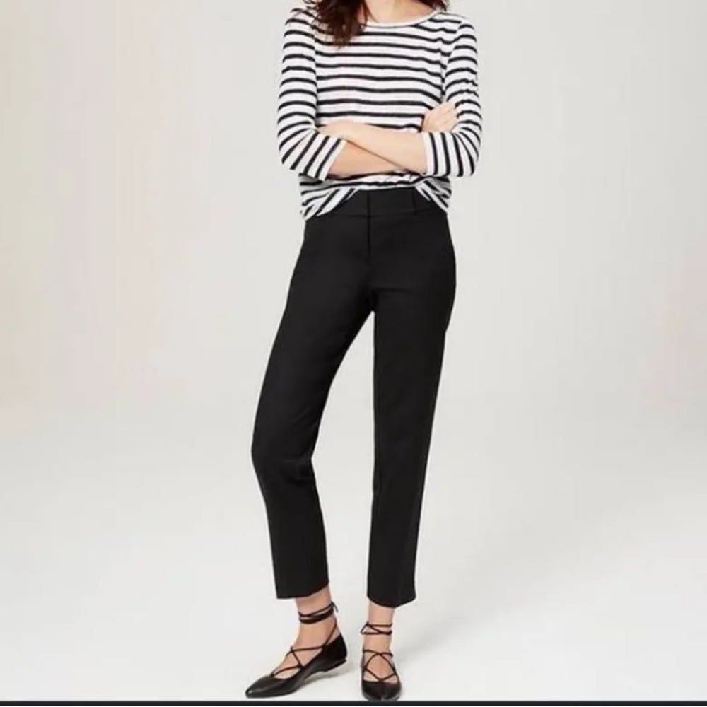 Navy LOFT Marisa Riviera Pants